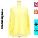 \週末限定★15%OFFクーポンで476円/ メルシーボークー mercibeaucoup スウェット パーカー レディース 秋 長袖 イエロー M ルーズスウ...