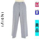 【5/8値下げ】【中古】【古着】 インディヴィ INDIVI パンツ パンツ センタープレスクロップド丈パンツ 夏物 春夏 ブルー