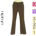 【5/8値下げ】【中古】【古着】 インディヴィ INDIVI パンツ パンツ センターシームストレッチパンツ 冬物 冬 秋冬 ブラウン