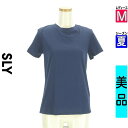 \週末限定★15%OFFクーポンで299円/ スライ SLY カットソー プルオーバー レディース 夏 半袖 紺色/ネイビー M リボン付きバックオープンTシャ...
