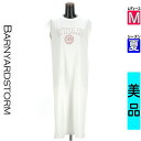 【5/8値下げ】【中古】【古着】 バンヤードストーム BARNYARDSTORM ワンピース チュニック ワンピース カレッジロゴロングワンピース 夏物 春夏 ホワイト