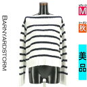 【5/8値下げ】【中古】【古着】 バンヤードストーム BARNYARDSTORM ニット トップス ボートネックボーダーニットトップス 秋物 秋冬 春秋 ホワイト