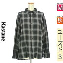 \週末限定★15%OFFクーポンで532円/ カスタネ Kastane カジュアルシャツ レディース 秋 長袖 グレー M チェックシャツ 【中古】【古着】【大...