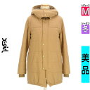 【4/15値下げ】【中古】【古着】 エックスガール X-girl コート アウター ミドル丈中綿コート 冬物 冬 秋冬 ベージュ