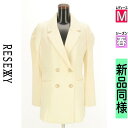 【4/15値下げ】【中古】【古着】 リゼクシー RESEXXY ジャケット アウター パワーショルダーテーラードジャケット 春物 春秋 春夏 アイボリー