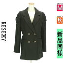 【4/15値下げ】【中古】【古着】 リゼクシー RESEXXY ジャケット アウター パワショルツイードテーラードジャケット 秋物 秋冬 春秋 ブラック