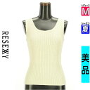 【4/15値下げ】【中古】【古着】 リゼクシー RESEXXY ニット トップス バッククロスサマーリブニットトップス 夏物 春夏 アイボリー