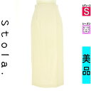 【4/15値下げ】【中古】【古着】 ストラ Stola. ロングスカート マキシスカート スカート リネン混タイトスカート 春物 春秋 春夏 ベージュ