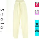 【4/15値下げ】【中古】【古着】 ストラ Stola. パンツ パンツ タックコクーンパンツ 春物 春秋 春夏 アイボリー