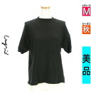 \10%OFFクーポンで1059円★全品P5倍/ アングリッド Ungrid ニット レディース 秋 半袖 ブラック M パフスリモックネックニットトップス 【...