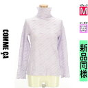 \超得★20%OFFクーポンで3080円/ コムサ COMME CA ニット レディース 春 長袖 パープル M 斜めボーダー柄スタンドカラープルオーバー 【中...