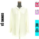 \激得★30%OFFクーポンで2002円/ コムサ COMME CA カットソー プルオーバー レディース 春 長袖 アイボリー M ボリューム袖シフォンカット...