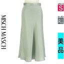 【4/15値下げ】【中古】【古着】 ミッシュマッシュ MISCH MASCH ロングスカート マキシスカート スカート 光沢ロングスカート オールシーズン 水色/ライトブルー
