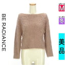 \10%OFFクーポンで1148円★全品P5倍/ ビーラディエンス BE RADIANCE ニット レディース 冬 長袖 ピンク M ボートネックシャギーリブニ...