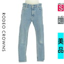 【4/15値下げ】【中古】【古着】 ロデオクラウン RODEO CROWNS デニムパンツ パンツ スキニーデニムパンツ オールシーズン 水色/ライトブルー