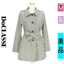 ドゥクラッセ DoCLASSE トレンチコート レディース 春 グレー M ベルト付きシングルトレンチコート 【中古】【古着】【大幅値下】