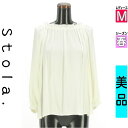 【4/15値下げ】【中古】【古着】 ストラ Stola. カットソー プルオーバー トップス バックリボンカットソー 春物 春秋 春夏 アイボリー