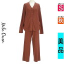 【4/23値下げ】【中古】【古着】 ミラオーウェン Mila Owen コンビネゾン オールインワン パンツ セットアップ風ニットコンビネゾン 秋物 秋冬 春秋 ピンク