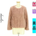 【4/23値下げ】【中古】【古着】 ダズリン dazzlin コート アウター ノーカラーショートボアコート 冬物 冬 秋冬 ピンク