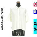 【4/23値下げ】【中古】【古着】 バンヤードストーム BARNYARDSTORM ブラウス シャツ フレアスリーブテールカットブラウス 夏物 春夏 アイボリー