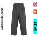 【4/23値下げ】【中古】【古着】 バンヤードストーム BARNYARDSTORM パンツ パンツ ウエスト切替ワイドテーパードパンツ 秋物 秋冬 春秋 グレー