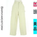 【4/23値下げ】【中古】【古着】 バンヤードストーム BARNYARDSTORM パンツ パンツ ハイウエストワイドツイルパンツ オールシーズン アイボリー