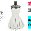 【4/23値下げ】【中古】【古着】 スナイデル Snidel キャミワンピース ワンピース ボリュームベアトップドレスワンピース オールシーズン グレー