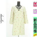【4/23値下げ】【中古】【古着】 ダズリン dazzlin ワンピース チュニック ワンピース 花刺繍膝上ワンピース 春物 春秋 春夏 アイボリー