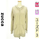 \週末限定★3000円OFFクーポン配布中/ ズッカ ZUCCa スウェット パーカー レディース 春 長袖 グレー M ダブルジップロングパーカー 【中古】【...