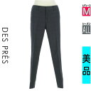 【4/23値下げ】【中古】【古着】 デプレ DES PRES パンツ パンツ 格子柄ウールスリムテーパードパンツ オールシーズン 紺色/ネイビー