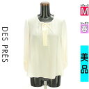 【4/23値下げ】【中古】【古着】 デプレ DES PRES ブラウス シャツ リボン付きシフォンブラウス 春物 春秋 春夏 ピンク