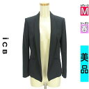 【4/23値下げ】【中古】【古着】 アイシービー iCB ジャケット アウター ショールカラージャケット 春物 春秋 春夏 紺色/ネイビー