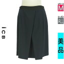 【4/23値下げ】【中古】【古着】 アイシービー iCB スカート スカート フロントタック膝丈タイトスカート オールシーズン 紺色/ネイビー