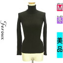 \超得★20%OFFクーポンで1760円/ フェルゥ Feroux ニット レディース 冬 長袖 ブラック M タートルネックリブニット 【中古】【古着】 \売...