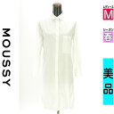 \週末限定★3000円OFFクーポン配布中/ マウジー MOUSSY カジュアルシャツ レディース 春 長袖 ホワイト M 膝下シャツワンピース 【中古】【古着...