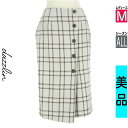【4/23値下げ】【中古】【古着】 ダズリン dazzlin ロングスカート マキシスカート スカート ラップ風チェック柄膝下スカート オールシーズン グレー