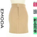 【10/29値下げ】【中古】【古着】 エモダ EMODA ミニスカート スカート ストレッチポンチミニスカート オールシーズン ベージュ