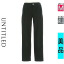 【4/23値下げ】【中古】【古着】 アンタイトル UNTITLED パンツ パンツ クロップド丈スキニーパンツ オールシーズン ブラック