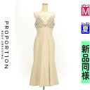 プロポーションボディ ドレッシング PROPORTION BODY DRESSING キャミワンピース レディース 夏 ベージュ M フラワー刺繍切替キャミワン...