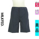 【4/23値下げ】【中古】【古着】 ミルク フェド MILKFED. ショートパンツ ハーフパンツ パンツ センタープレスチノショートパンツ 春物 春秋 春夏 紺色/ネイビー