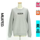 【4/23値下げ】【中古】【古着】 ミルク フェド MILKFED. カーディガン ボレロ カーディガン ボックスロゴスウェットトップス 秋物 秋冬 春秋 ブラック