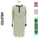 【4/23値下げ】【中古】【古着】 ミルク フェド MILKFED. ワンピース チュニック ワンピース ヘンリーネック膝上サーマルワンピース 春物 春秋 春夏 ホワイト