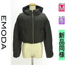 【4/23値下げ】【中古】【古着】 エモダ EMODA ダウンジャケット ダウンコート アウター 裾ゴムショート丈ボリュームダウンコート 冬物 冬 秋冬 ブラック