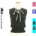 【4/23値下げ】【中古】【古着】 ジルバイジルスチュアート JILL by JILLSTUART ニット トップス ボウタイコンパクトニットトップス 夏物 春夏 ブラック