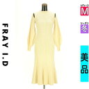【4/23値下げ】【中古】【古着】 フレイアイディー FRAY I.D ワンピース チュニック ワンピース ボリューム袖マーメイドロングニットワンピース 冬物 冬 秋冬 アイボリー