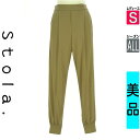 【4/23値下げ】【中古】【古着】 ストラ Stola. パンツ パンツ センタープレスジョガーパンツ オールシーズン カーキ