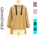 【4/23値下げ】【中古】【古着】 グランターブル GRAND TABLE カットソー プルオーバー トップス フーディワイドカットソー 春物 春秋 春夏 ベージュ