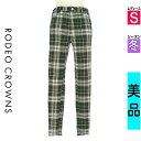 【4/23値下げ】【中古】【古着】 ロデオクラウン RODEO CROWNS パンツ パンツ チェック柄レギンスパンツ 冬物 冬 秋冬 ブラック