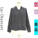 \週末限定★20%OFFクーポン/ ルイシャンタン LUI CHANTANT カットソー プルオーバー レディース 春 長袖 紺色/ネイビー M ダルメシアン柄...
