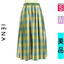 \週末限定★3000円OFFクーポン配布中/ イエナ IENA ロングスカート マキシスカート レディース 春 グリーン S 配色チェック柄タックスカート 【中...
